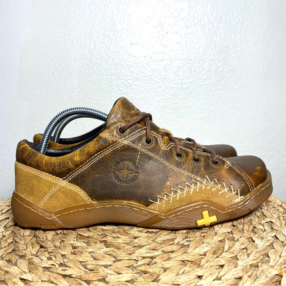 Dr. Martens Brown Leather Casual Shoes